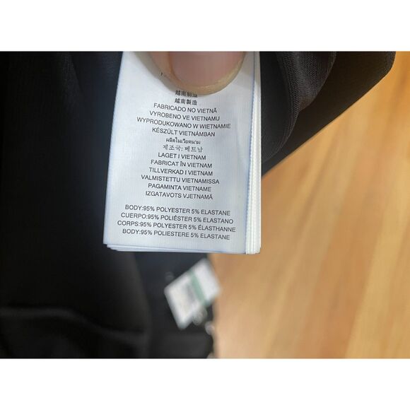 Michael Kors Women's Dress Sheath Knee Length Polyester Grommet MockNeck L Black - Picture 5 of 10